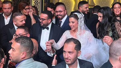 أحمد جمال وكارمن سليمان أبرز حضور في حفل زفاف أحمد ثروت