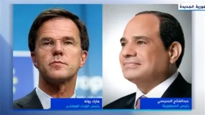 عاجل| السيسي يتلقى اتصالا هاتفيا من رئيس وزراء هولندا