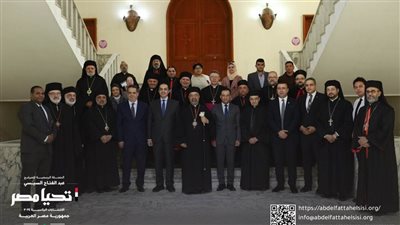 صور| حملة السيسي تلتقي أعضاء مجلس البطاركة والأساقفة الكاثوليك