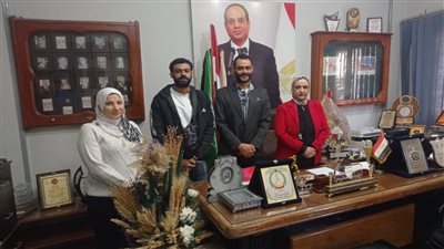 وكيل وزارة الشباب والرياضة بالدقهلية تستقبل مدربي فريق الجمباز بالمديرية