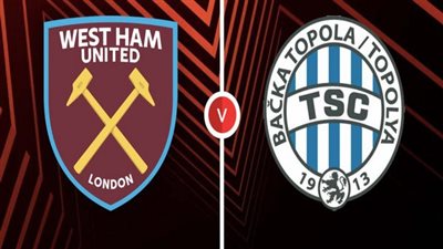 موعد مباراة وست هام وباتشكا توبولا اليوم الخميس 30-11-2023 في الدوري الأوروبي والقنوات الناقلة