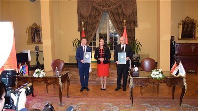  President of Hungary Katalin Novák visits Luxor at her first official visit to Egypt 