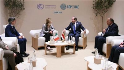عاجل| السيسي يلتقي رئيسة وزراء إيطاليا على هامش كوب 28