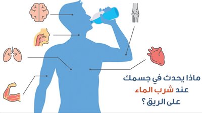 تعرف على فوائد شرب المياة على الريق 