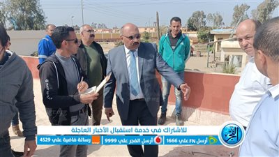 رئيس مياه القناة: إحلال وتجديد شبكات خطوط مياه قرية أم عزام