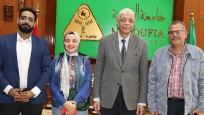 رئيس جامعة المنوفية يلتقي وفد الهيئة القبطية الإنجيلية وصندوق عطاء 