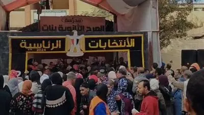 إقبال كثيف من المواطنين في منطقة المرج للإدلاء بأصواتهم في الانتخابات الرئاسية 