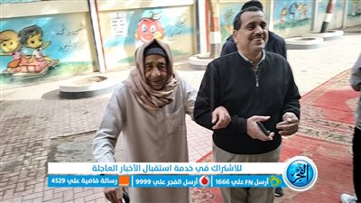 كبار السن يشاركون بكثافة فى الانتخابات الرئاسية بأبو النمرس.. صور