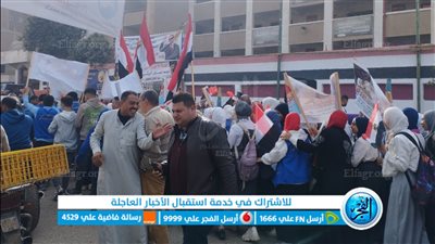 شاهد.. لحظة إقبال المواطنين على لجان سنهور القبلية بالفيوم