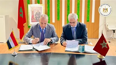 وزير الري يوقع مذكرة تفاهم مع نظيره المغربي في مجال إدارة الموارد المائية