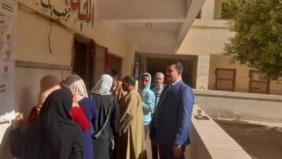 توافد المواطنين للإدلاء بأصواتهم في الانتخابات الرئاسية بلجان ساحل سليم بأسيوط