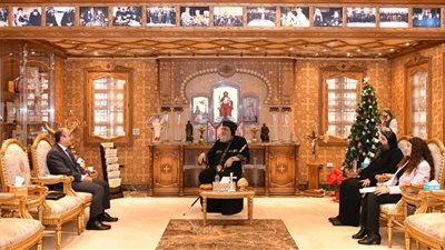 البابا تواضروس يستقبل سفير مصر الجديد في إندونيسيا