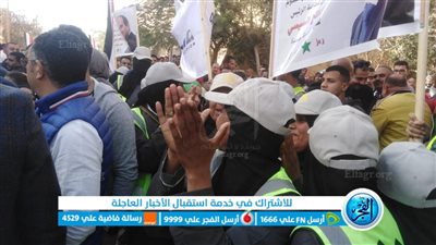 حشود من العاملين بهيئة الاثار وشركة أوراسكوم بالهرم يشاركون بالانتخابات الرئاسية والإدلاء باصواتهم