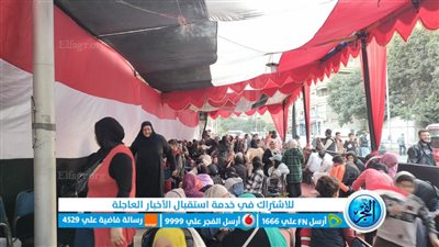 اندفاع وتزاحم.. السيدات تتصدر المشهد فى اللجان الانتخابية بدائرة العمرانية والهرم