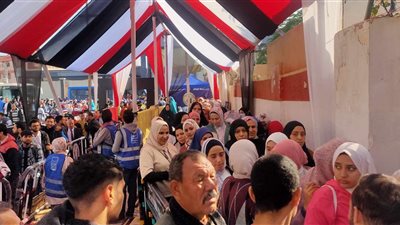 إقبال كبير من الشباب على لجان الانتخابات بالقليوبية