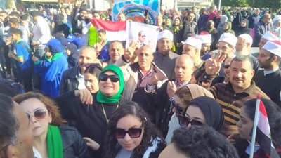 شارك بها الآلاف.. مسيرة حاشدة لدعم المشاركة في الانتخابات الرئاسية ببورسعيد