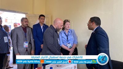 بالصور| مبعوثة دبلوماسية أمريكية تتفقد اللجان الانتخابية بحي الجمالية