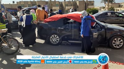 مواطنون يتوافدون على اللجان الانتخابية بمدرسة الشهيد عمرو شكري بطور سيناء للإدلاء بأصواتهم