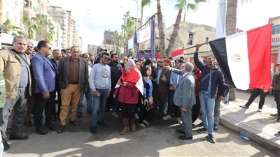  مياه الإسكندرية تنظم مسيرة انتخابية للمشاركة في الانتخابات الرئاسية