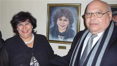 نقابة السينمائيين تنعى وزيرة الثقافة السابقة إيناس عبد الدايم في وفاة زوجها