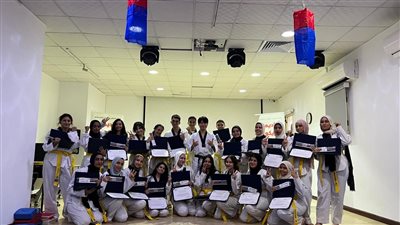 المركز الثقافي الكوري يختتم الدورة الرابعة والأخيرة لتعليم التايكوندو