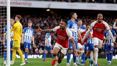 آرسنال يضرب برايتون بهدفين ويعتلي صدارة ترتيب الدوري الإنجليزي مؤقتًا