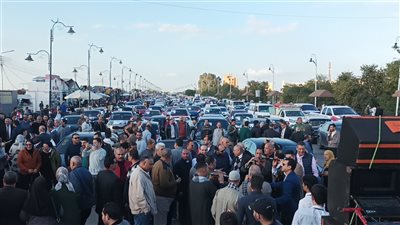 الآلاف يتجمعون في طنطا احتفالا بفوز السيسي بالانتخابات الرئاسية (فيديو وصور)