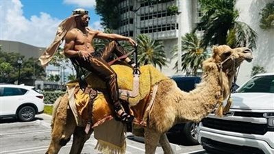 لماذا طلب محمد رمضان ركوب جمل في ميامي؟