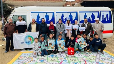 مياه المنوفية تنظم قافله مائية بقرية بشتامى بالشهداء