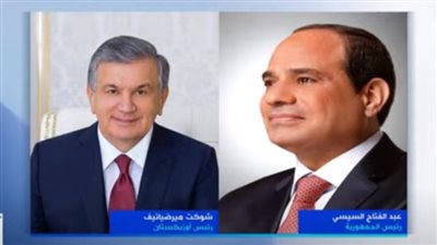 عاجل.. الرئيس السيسي يتلقى اتصالا هاتفيا من رئيس دولة أوزبكستان