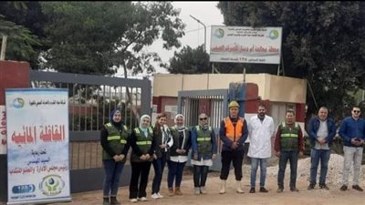 مياه الشرب بالجيزة: تنظيم قافلة مائية بقرية أم دينار بمنشأة القناطر