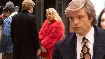 ظهور ماريا باكلوفا في موقع تصوير مشاهد فيلم عن دونالد ترامب