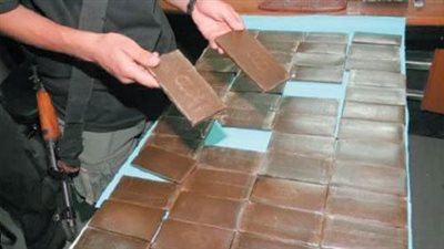 ضبط كمية لمخدر الحشيش بحوزة عنصرين إجراميين بالجيزة