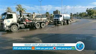 رئيس مياه القناة: إعلان حالة الطوارئ وانتشار سيارات الأمطار