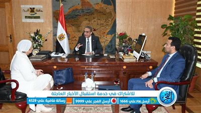 محافظ الفيوم يبحث مع وفد 