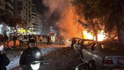 عاجل- ننشر اللقطات الأولى لانفجار هز لبنان في الضاحية الجنوبية بيروت 