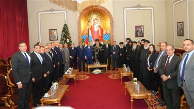 زيارة النائب العام ومجلس القضاء للبابا تواضروس بمناسبة عيد الميلاد المجيد