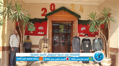 سكرتير بني سويف يتابع استعدادات الكنائس والأديرة لعيد الميلاد المجيد