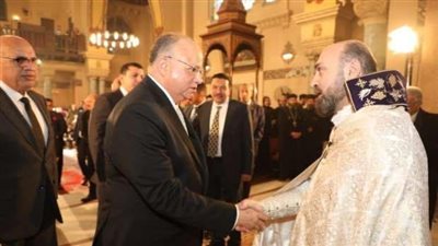 محافظ القاهرة يشهد احتفال الأرمن الأرثوذكس بعيد ميلاد المسيح