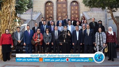 رئيس جامعة بني سويف يزور الكنائس والأديرة للتهنئة بعيد الميلاد (صور)