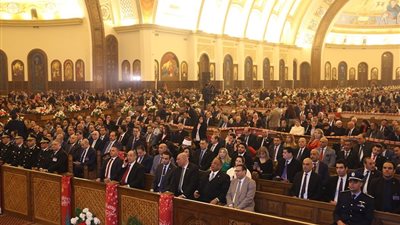 نقيب المحامين يشارك في قداس عيد الميلاد بالعاصمة الإدارية الجديدة