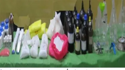 ضبط تشكيل عصابي بالجيزة وكفرالشيخ بتهمة تصنيع وترويج المواد المخدرة