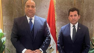 وزير الشباب والرياضة يستقبل رئيس نادي الاتحاد السكندري