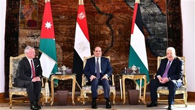 اليوم.. قمة مصرية فلسطينية أردنية بالعقبة لبحث التطورات في غزة