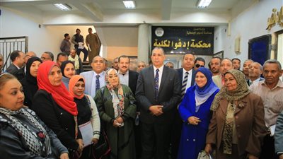 نقيب المحامين يشهد افتتاح نقابة إدفو بعد تجديدها