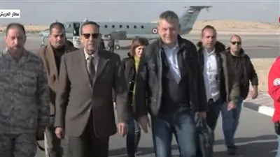 عاجل|وصول المفوض العام لوكالة أونروا إلى مطار العريش