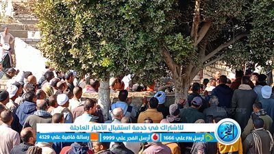 انهيار أسرة سيدة توفيت حزنًا على رحيل ابنها بالفيوم أثناء تشييع الجثمانين