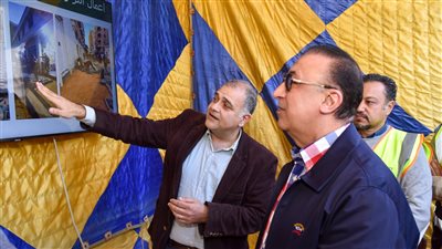 محافظ الإسكندرية يتفقد أعمال تطوير ورفع كفاءة شارع النبي دانيال 