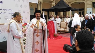 بطريرك الأقباط الكاثوليك يترأس صلاة القداس الالهي بمدرسة القديس يوسف الظهور بمناسبة مرور 100 عام على تأسيسها 