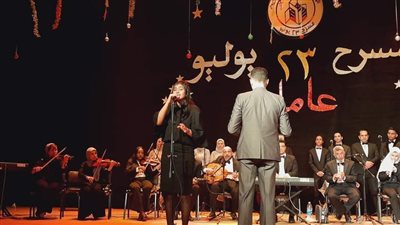 الأنفوشي للموسيقى العربية بإحتفالات عيد الشرطة بمسرح 23 يوليو بالمحلة